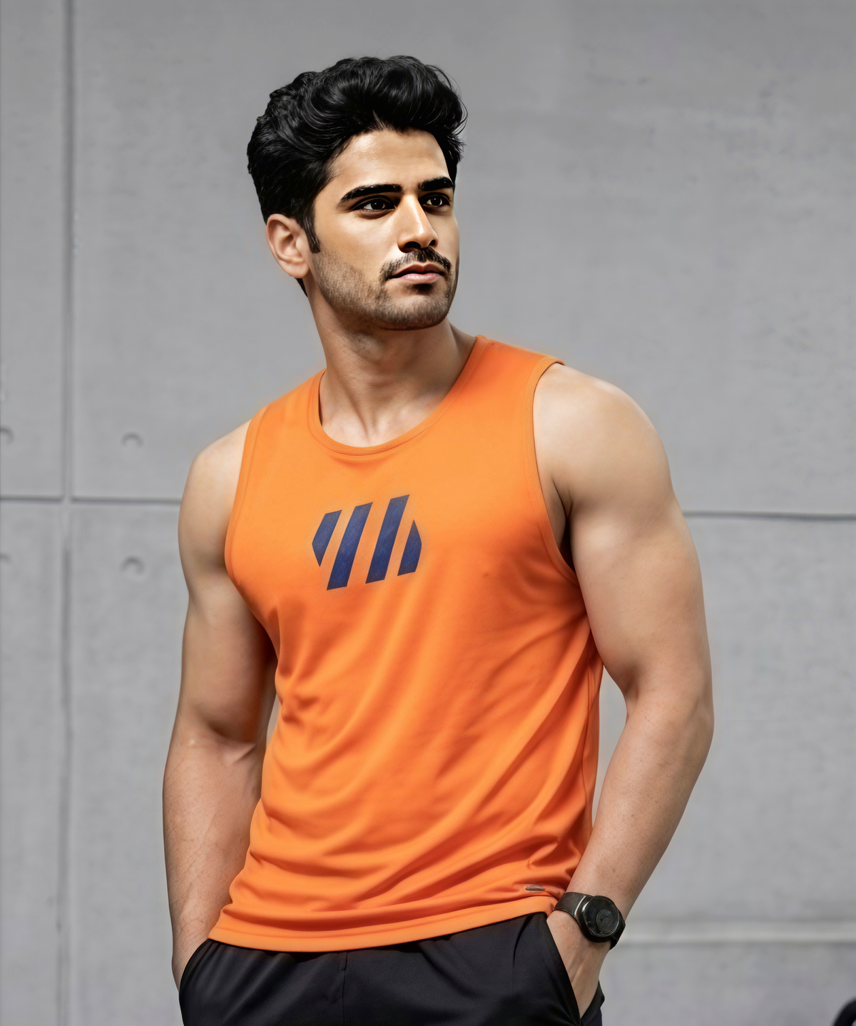 PSC Men’s Dry Fit Sleeveless Gym Vest | Breathable Athletic Workout Vest For Training  & Running (Pack Of 5)