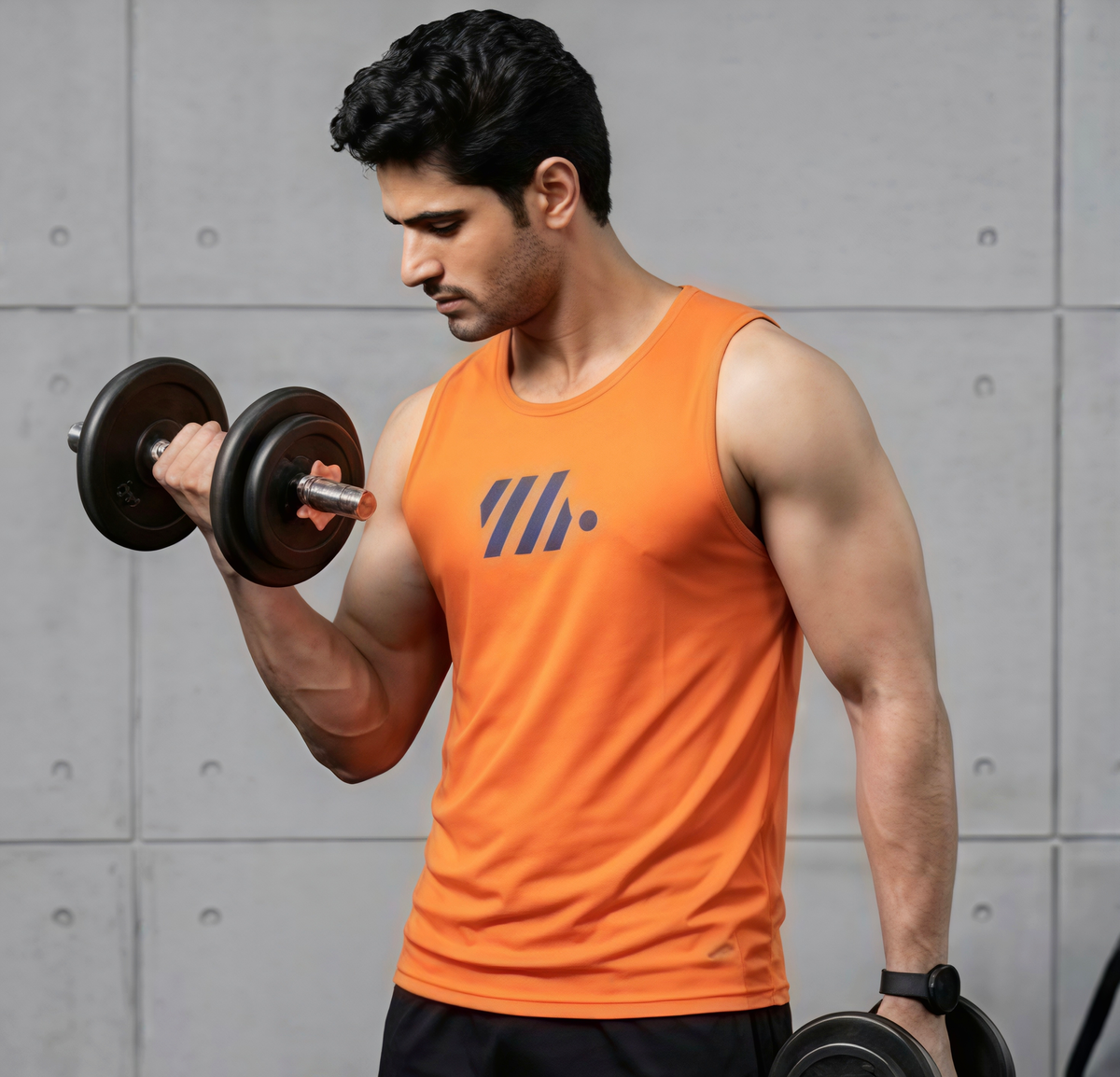 PSC Men’s Dry Fit Sleeveless Gym Vest | Breathable Athletic Workout Vest For Training  & Running (Pack Of 5)